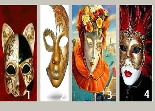 Выберите венецианскую маску и узнайте, что вы скрываете от других.
